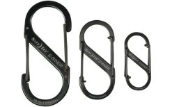 Nite Ize S-Biner Edelstahl Doppelkarabiner Schwarz -Zelt im Freien 120640 829767