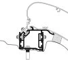 Thule Markisenadapter VW Crafter Ab Baujahr 2017 LHD (EU) -Zelt im Freien 235017 1719605