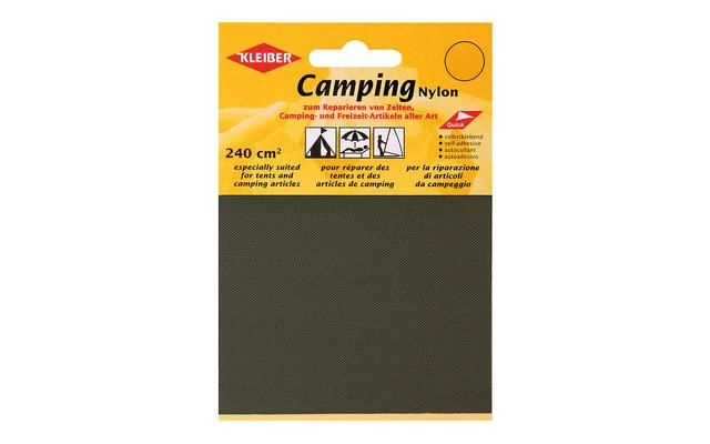 Kleiber Camping Nylon Reparaturflicken Khaki (2 Stück) 4 Kleiber Camping Nylon Reparaturflicken Khaki (2 Stück) – Bild 2