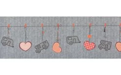 Arisol Teppich-Läufer Herzmotiv Beige