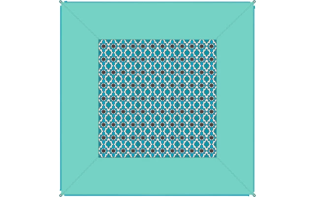 Bent Zip-Carpet Verbindbarer Teppich 250 X 250 Cm Caribbean 4 Bent Zip-Carpet Verbindbarer Teppich 250 X 250 Cm Caribbean – Bild 2