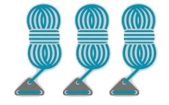 Bent Abspannleinen 3er Set Light Blue -Zelt im Freien 251459 1777574 2