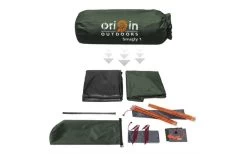Origin Outdoors Snugly Kuppelzelt 1 Person -Zelt im Freien 528651 3493432