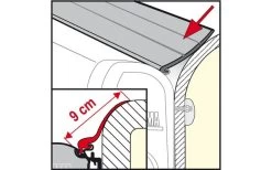 Fiamma Regendichtung Rain Guard S -Zelt im Freien 5529 87271