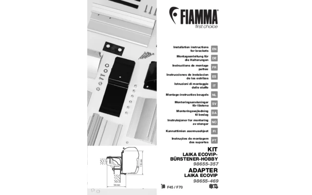 Fiamma Adapter Laika Ecovip Markisenadapter Für Fiamma F45 3 Fiamma Adapter Laika Ecovip Markisenadapter Für Fiamma F45