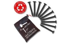 SwissPiranha BF90 Zelthering Schwarz 9,7 Cm Einzeln 10 SwissPiranha BF90 Zelthering Schwarz 9,7 Cm Einzeln -Zelt im Freien 594675 4342731