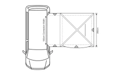Outdoor Revolution Cayman Midi Air Vorzelt Low 180 Bis 210 Cm -Zelt im Freien 633247 4431471