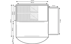Eurotrail Oak Creek 400 Air Dunkelgrau/schwarz