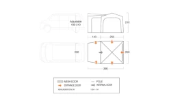 Vango Tailgate Hub Low -Zelt im Freien 703193 4852478