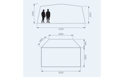 Dometic Club Deluxe AIR Pro DA Aufblasbares Freistehendes Vorzelt Breite 2,6 M 15 Dometic Club Deluxe AIR Pro DA Aufblasbares Freistehendes Vorzelt Breite 2,6 M -Zelt im Freien 707831 4789859