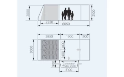 Dometic Rarotonga DA FTT 401 AIR TC LH Aufblasbares Driveaway Vorzelt 3 M Modell Links -Zelt im Freien 707879 4802012