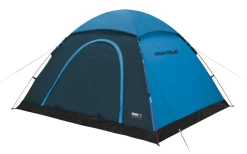 High Peak Monodome XL Freistehendes Einfachdach Kuppelzelt 4 Personen Blau/grau