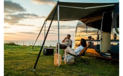 Fiamma F80s 290 Markise Gehäusefarbe Deep Black Tuchfarbe Royal Grey 290 Cm -Zelt im Freien 713642 4816259