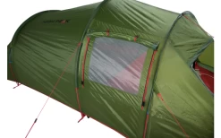 High Peak Falcon 3 LW Lightweight 3 Personen Tunnelzelt Aluminium Gestänge Olive/rot -Zelt im Freien 733031 4904030