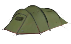 High Peak Falcon 4 LW Lightweight 4 Personen Tunnelzelt Aluminium Gestänge Olive/rot -Zelt im Freien 733376 4904132