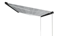 Fiamma F80s Ducato 320 Markise Gehäusefarbe Deep Black Tuchfarbe Royal Grey 320 Cm -Zelt im Freien 733541 4886234