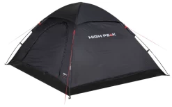 High Peak Monodome XL Freistehendes Einfachdach Kuppelzelt 4 Personen Schwarz
