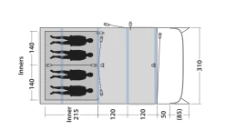 Outwell Avondale 4PA Tunnelzelt -Zelt im Freien 748517 5009087