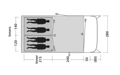 Outwell Greenwood 4 Tunnelzelt -Zelt im Freien 748523 5009078