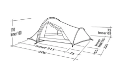 Robens Challenger 3XE Tunnelzelt Grün -Zelt im Freien 771890 5131130