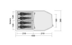 Easy Camp Huntsville 400 Tunnelzelt Für 4 Personen -Zelt im Freien 782846 5185703