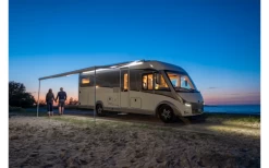 Fiamma F80L 450 Markise Gehäusefarbe Titanium Tuchfarbe Royal Blue 450 Cm -Zelt im Freien 804077 5265632