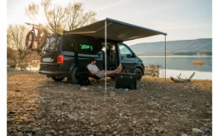 Fiamma F45s 300 Markise Für VW T5/T6/Multivan/Transporter Tuchfarbe Royal Grey Long WB 300 Cm Gehäusefarbe Deep Black Linkslenker -Zelt im Freien 808874 5279267 1