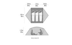 MSR Mutha Hubba NX V2 3 Personen Weiß -Zelt im Freien 819866 5300270
